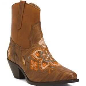 DIBA TRUE Leather Cains Ville Western Booties